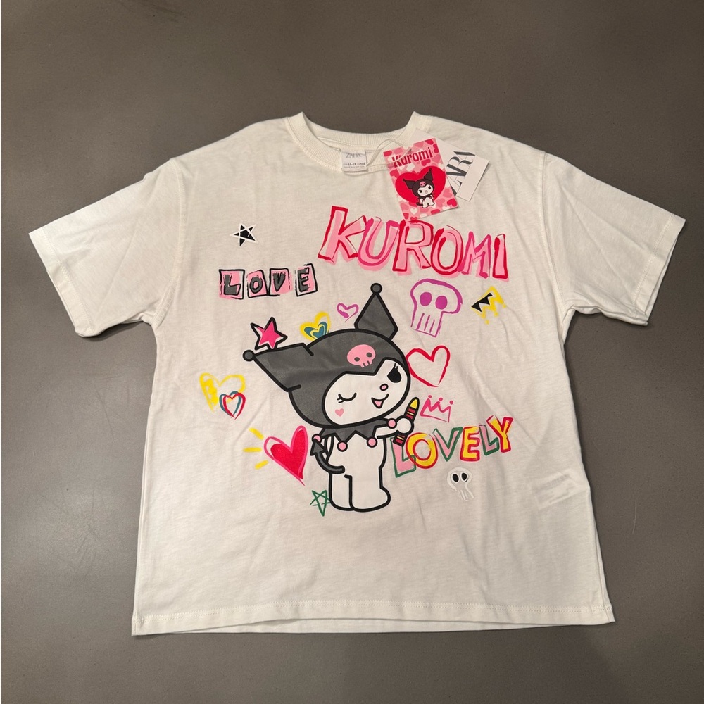 Zara - Girls Kuromi Graphic Tee - limited edition